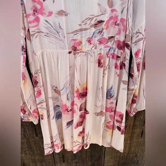 Billabong Until Tomorrow Floral Dress White & Pink Short Mini Casual Dress - Picture 9 of 16